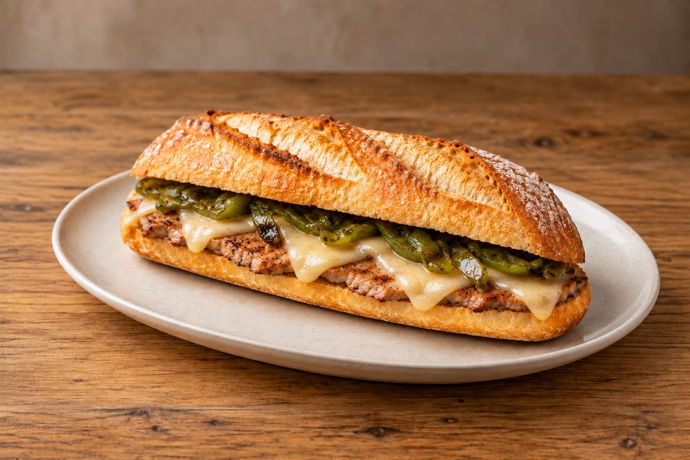 Foto de Lomo, queso y pimiento